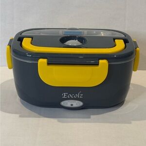 Eocolz Electric Lunch Box W/ Spoon, Fork, & Container -  House Cable Only No Car